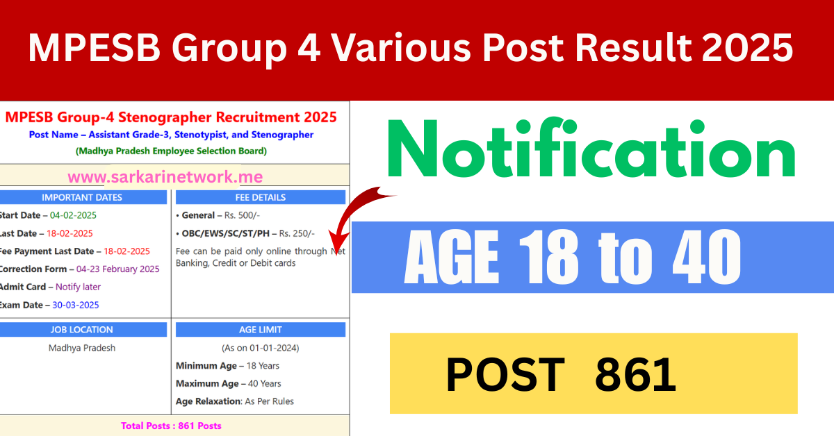 MPESB Group 4 Various Post Result 2025: Complete Guide with Detailed Information