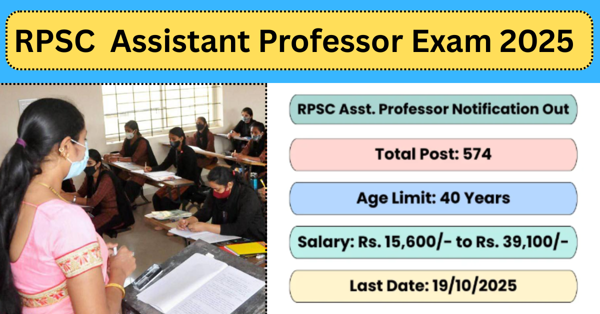 RPSC Assistant Professor Exam 2025