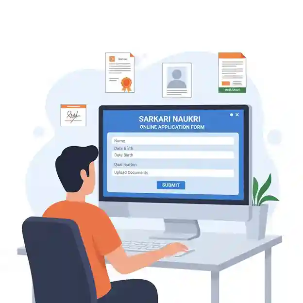 Sarkari Naukri online application process for government jobs in India