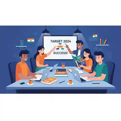 Sarkari Naukri preparation - Students studying for government job exams in India