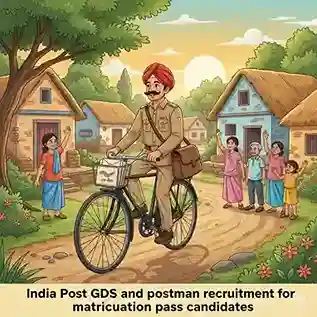 India Post GDS and postman recruitment for matriculation pass candidates  10th pass govt job