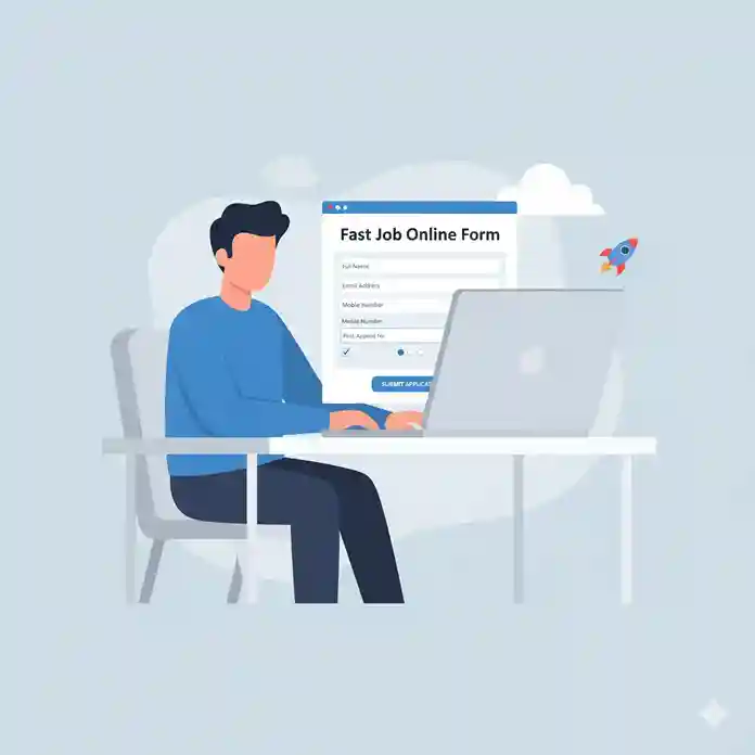 Fast Job online form submission illustration