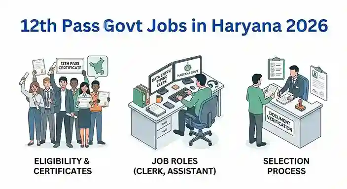 12th Pass Govt Jobs in Haryana 2026 recruitment image