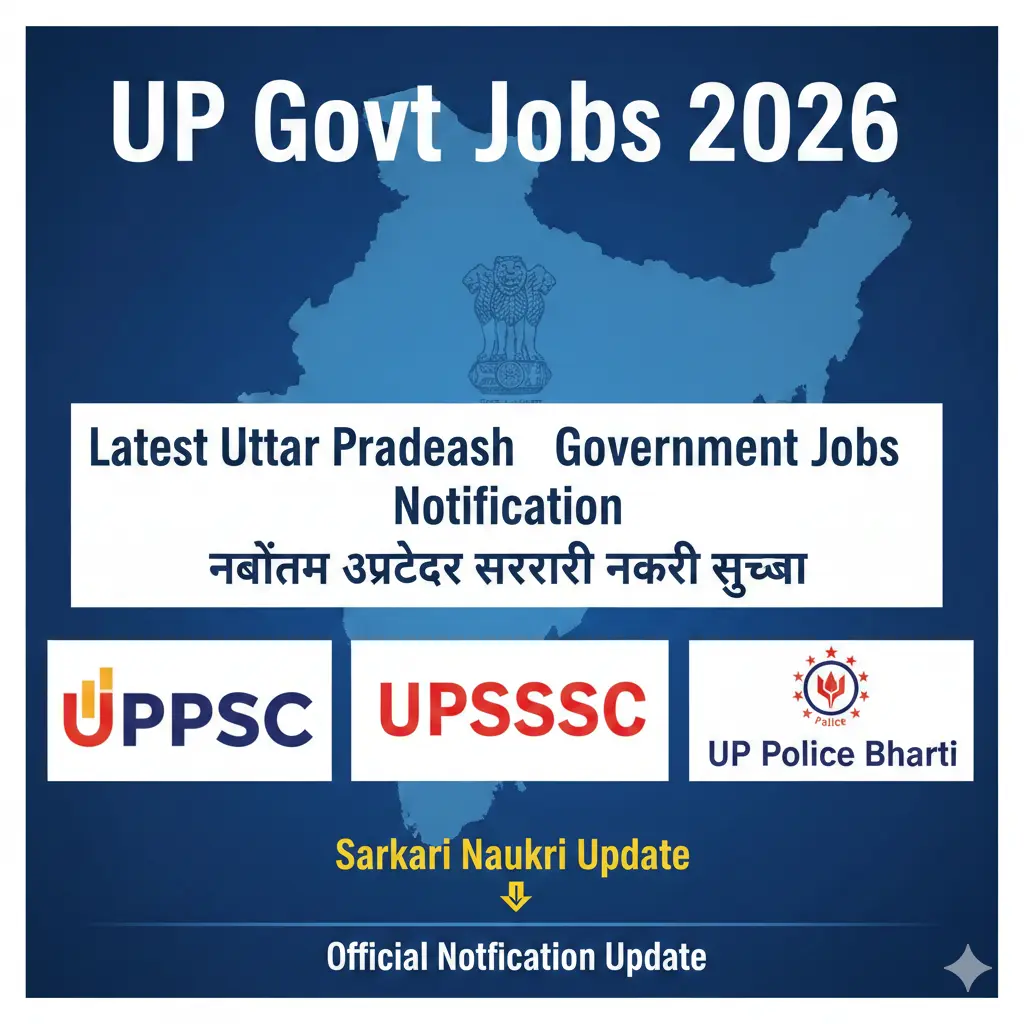 UP Govt Jobs 2026 Latest Uttar Pradesh Government Jobs Notification